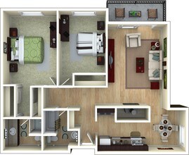 2 Bed 2 Bath 2088 2088 floor plan